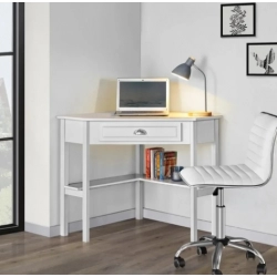White Office Accessories for Desk Corner Writing Desk With Storage Drawer Table Computer Desks Furniture Pliante Reading Gaming