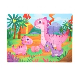 15*11cm 3D Puzzle Cartoon Animals Wood Puzzle Kids Cognitive Jigsaw Puzzle Baby Wooden Toys Educational Toys for Children