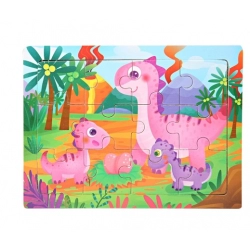 15*11cm 3D Puzzle Cartoon Animals Wood Puzzle Kids Cognitive Jigsaw Puzzle Baby Wooden Toys Educational Toys for Children